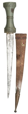 Lot 151 - AN INDIAN JADE-HILTED DAGGER (KHANJAR), 18TH CENTURY