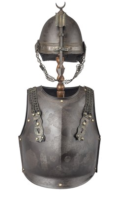 Lot 187 - â€¡ A RARE DECORATED CUIRASS FOR AN OFFICER OF THE EGYPTIAN KHEDIVE'S BODYGUARD