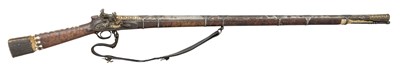 Lot 209 - A CAUCASIAN FLINTLOCK RIFLE, LATE 18TH/EARLY 19TH CENTURY