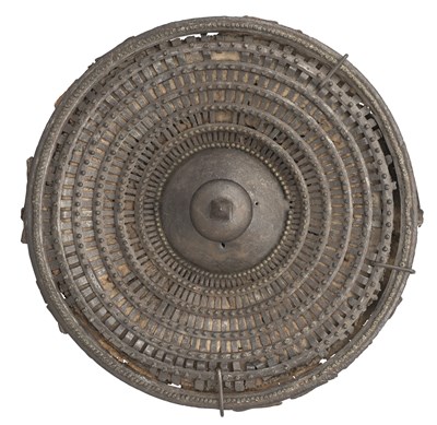 Lot 223 - AN EXTREMELY RARE WELSH BUCKLER, WREXHAM, CIRCA 1440-1580