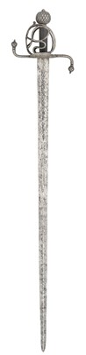 Lot 242 - â€¡ A NORTH EUROPEAN BASKET-HILTED MILITARY BACKSWORD (TESSAK), LATE 16TH CENTURY