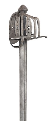 Lot 245 - A SCOTTISH BASKET-HILTED BACKSWORD IN MID-18TH CENTURY STYLE