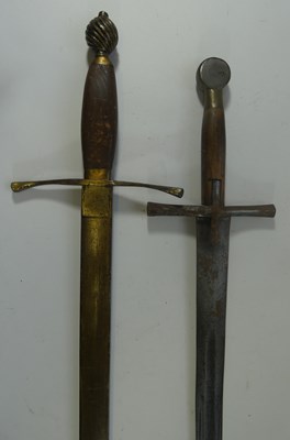 Lot 246 - TWO DECORATIVE SWORDS IN EARLY 16TH CENTURY STYLE