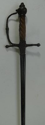 Lot 252 - AN ENGLISH RAPIER, MID-17TH CENTURY