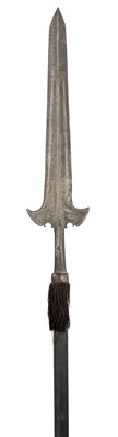 Lot 277 - A NORTH EUROPEAN HALBERD AND A PARTISAN, LATE 17TH CENTURY