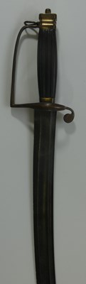 Lot 293 - AN OFFICER'S HANGAR, CIRCA 1780, AND AN INFANTRY OFFICER'S SWORD, CIRCA 1780