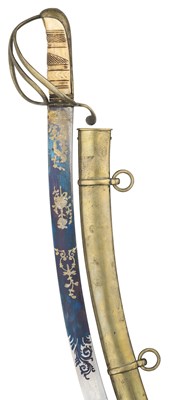 Lot 301 - AN OFFICER'S SWORD RETAILED BY BLAKE, GUN & PISTOL MAKER, SWORD CUTLER, WAPPING