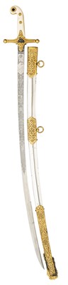 Lot 319 - ËœAN EDWARD VII 11TH (PRINCE ALBERT'S OWN) HUSSARS OFFICER'S LEVÃ‰E SWORD RETAILED BY HAWKES & CO