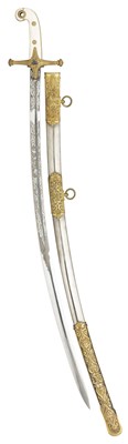 Lot 320 - ËœTHE VICTORIAN 11TH (PRINCE ALBERT'S OWN) HUSSARS OFFICER'S LEVÃ‰E SWORD OF A. J. HOME