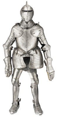 Lot 362 - â€¡ A COMPOSITE CAP-A-PIE FIELD ARMOUR, THE HELMET CIRCA 1580, THE REMAINDER LATE 16TH CENTURY