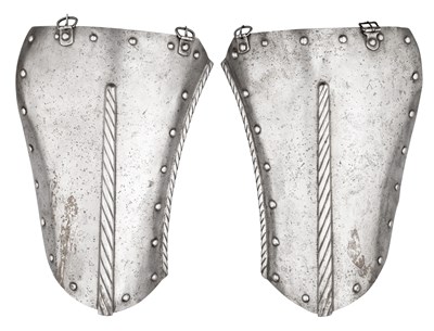 Lot 385 - A PAIR OF LARGE TASSETS IN FRENCH LATE 15TH/EARLY 16TH CENTURY STYLE