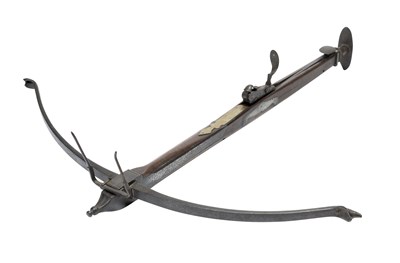 Lot 397 - AN ENGLISH STONEBOW, THIRD QUARTER OF THE 18TH CENTURY
