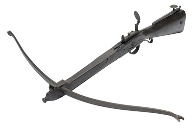 Lot 402 - AN ENGLISH STONEBOW, LAST QUARTER OF THE 18TH CENTURY
