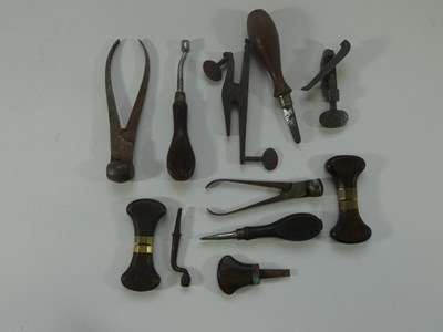 Lot 427 - A QUANTITY OF PISTOL ACCESSORIES, LATE 18TH AND 19TH CENTURY
