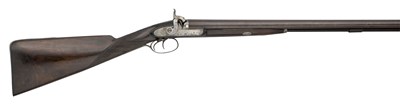 Lot 437 - A 16 BORE D.B. PERCUSSION SPORTING GUN BY CHARLES NEPHEW & CO.