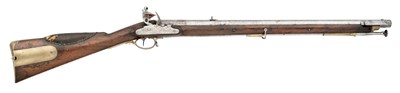 Lot 441 - A RARE 0.66 CALIBRE FLINTLOCK VOLUNTEER CARBINE WITH ENCLOSED LOCK BY HENRY NOCK