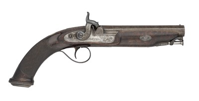 Lot 460 - A 32 BORE PERCUSSION OFFICER'S PISTOL BY WILLIAM ELLIS, BIRMINGHAM PROOF MARKS, CIRCA 1840