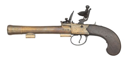 Lot 469 - A FLINTLOCK BLUNDERBUSS PISTOL BY HENRY NOCK, LONDON, CIRCA 1780