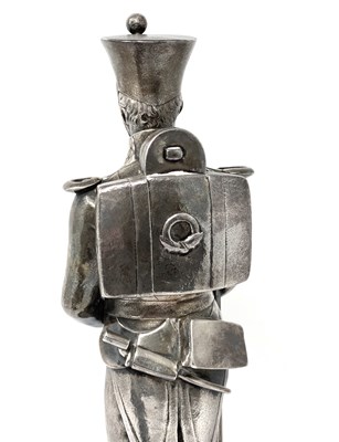 Lot 132 - A SET OF THREE VICTORIAN SILVER FIRST CHINA WAR FIGURES, HUNT & ROSKELL, LONDON, 1843/44