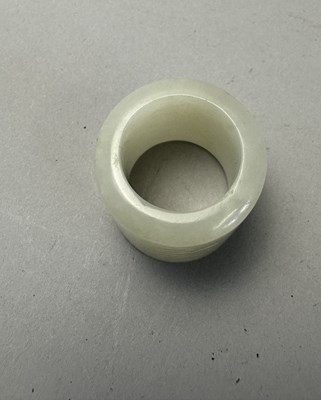 Lot 79 - FOUR CHINESE CARVED JADE ARCHERS RINGS, QING DYNASTY, 18TH/19TH CENTURY