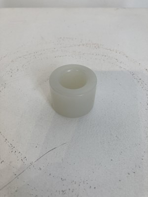 Lot 84 - A FINE CHINESE WHITE JADE ARCHERS RING, QING DYNASTY, 18TH CENTURY
