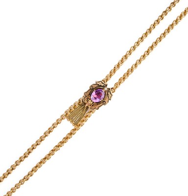 Lot 314 - GOLD AND AMETHYST LADYS ALBERTINA, 1880s
