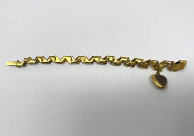 Lot 306 - GOLD, EMERALD AND OPAL BRACELET, 1860s
