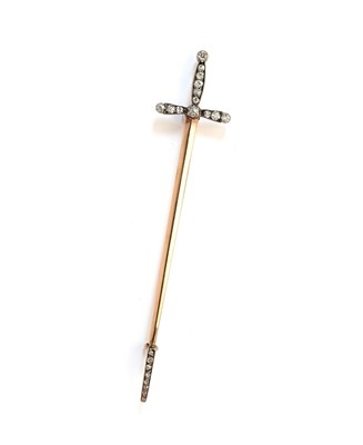 Lot 355 - DIAMOND BROOCH, 1890s