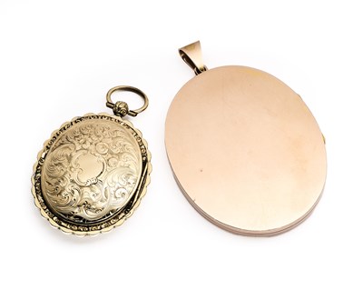 Lot 177 - □ A GEORGIAN GOLD DOUBLE PORTRAIT MINIATURE CASE, CIRCA 1800