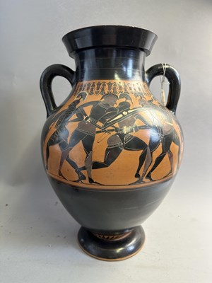 Lot 12 - AN ATTIC BLACK FIGURE AMPHORA, MAINLAND GREECE, CIRCA 540-520 B.C.