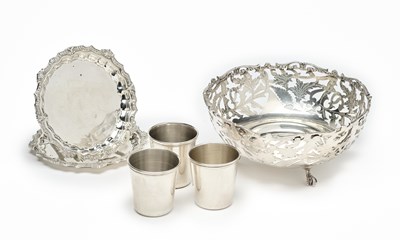 Lot 67 - AN EGYPTIAN SWEETMEAT BOWL, CAIRO, 1980s