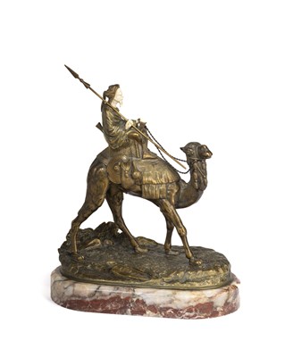 Lot 48 - ALEXANDRE LEONARD (1821-1877): UN MEHARISTE (ARAB CAMEL CAVALRYMAN)