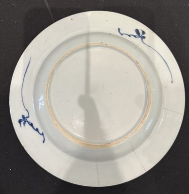 Lot 48 - TWO CHINESE EXPORT BLUE AND WHITE PLATES, QING DYNASTY, KANGXI PERIOD (1662-1722)