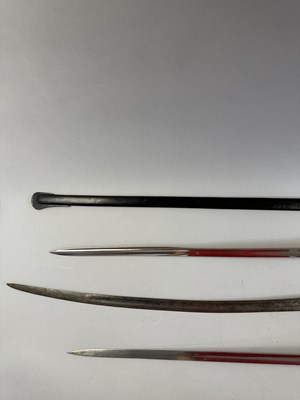 Lot 588 - AN IMPERIAL GERMAN MODEL 1889 KINGS DRAGOON REGT NR. 26 CAVALRY SWORD, A BAVARIAN OFFICER'S SWORD, AND AN IMPERIAL GERMAN CAVALRY SWORD, LATE 19TH CENTURY