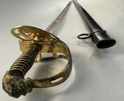 Lot 588 - AN IMPERIAL GERMAN MODEL 1889 KINGS DRAGOON REGT NR. 26 CAVALRY SWORD, A BAVARIAN OFFICER'S SWORD, AND AN IMPERIAL GERMAN CAVALRY SWORD, LATE 19TH CENTURY