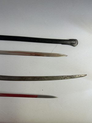 Lot 588 - AN IMPERIAL GERMAN MODEL 1889 KINGS DRAGOON REGT NR. 26 CAVALRY SWORD, A BAVARIAN OFFICER'S SWORD, AND AN IMPERIAL GERMAN CAVALRY SWORD, LATE 19TH CENTURY