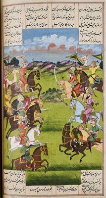Lot 114 - FIRDAUSI'S SHAHNAMA (BOOK OF KINGS), LUCKNOW, INDIA, COMPLETED JUMADA 1214 (1799 AD)