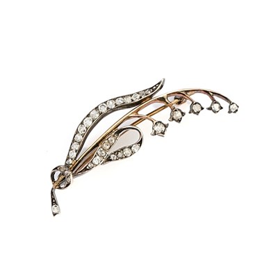 Lot 322 - DIAMOND BROOCH, 1890s