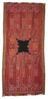 Lot 293 - A WOVEN WOOL SHAWL, KASHMIR, MID-19TH CENTURY