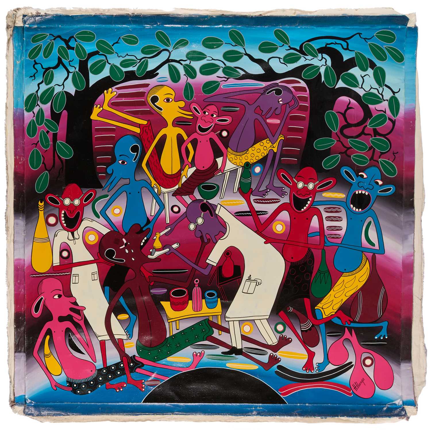 アート・デザイン・音楽 Tribute to e Lilanga Lot 2 - HENDRICK LILANGA (TANZANIAN B.1974)