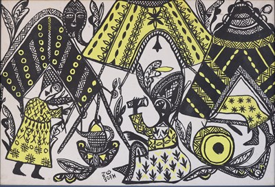 Lot 24 - FATIMA HASSAN EL FAROUJ (MOROCCAN 1945-2011)
