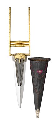 Lot 96 - AN INDIAN DAGGER (KATAR), 19TH CENTURY