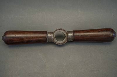 Lot 286 - A CASED 70 BORE BUTT RESERVOIR AIR RIFLE, JOHN BLISSET, 321 HIGH HOLBORN, LONDON, CIRCA 1840-50