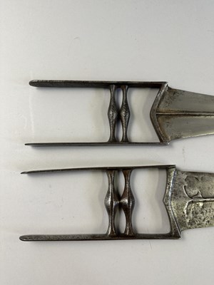 Lot 539 - □ TWO INDIAN DAGGERS (KATAR), LATE 18TH/19TH CENTURY