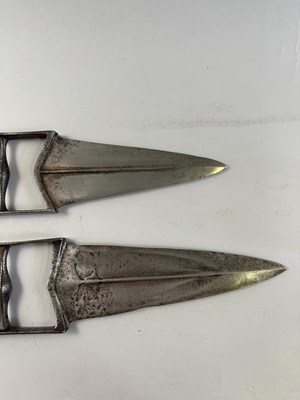 Lot 539 - □ TWO INDIAN DAGGERS (KATAR), LATE 18TH/19TH CENTURY