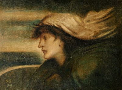 Lot 21 - SIMEON SOLOMON (BRITISH 1840-1905)