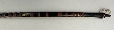 Lot 3 - A JAPANESE BOW (YUMI), BOW-STRING REEL, SIX ARROWS AND QUIVER (YADZUTSU), LATE EDO PERIOD, 19TH CENTURY/EARLY 20TH CENTURY