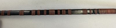 Lot 3 - A JAPANESE BOW (YUMI), BOW-STRING REEL, SIX ARROWS AND QUIVER (YADZUTSU), LATE EDO PERIOD, 19TH CENTURY/EARLY 20TH CENTURY