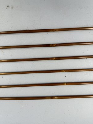 Lot 3 - A JAPANESE BOW (YUMI), BOW-STRING REEL, SIX ARROWS AND QUIVER (YADZUTSU), LATE EDO PERIOD, 19TH CENTURY/EARLY 20TH CENTURY