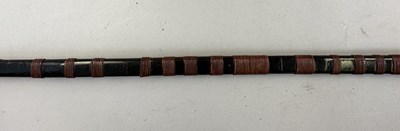 Lot 3 - A JAPANESE BOW (YUMI), BOW-STRING REEL, SIX ARROWS AND QUIVER (YADZUTSU), LATE EDO PERIOD, 19TH CENTURY/EARLY 20TH CENTURY